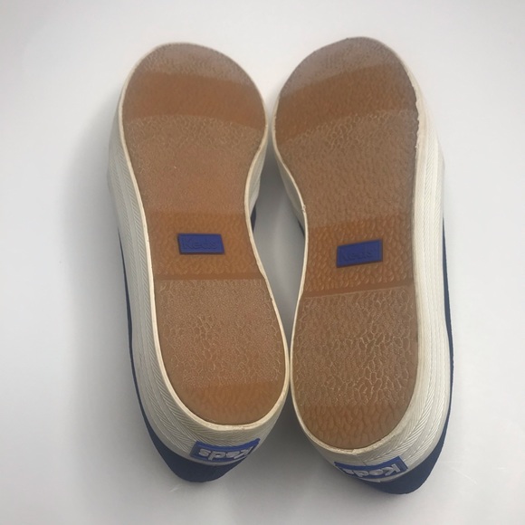 Keds Women’s Blue Velvet Double Decker Slip on Sneaker - Picture 7 of 8